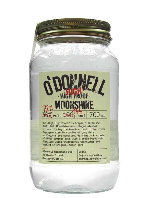 O Donnell Moonshine High High Proof whiskey 0,7l 72%