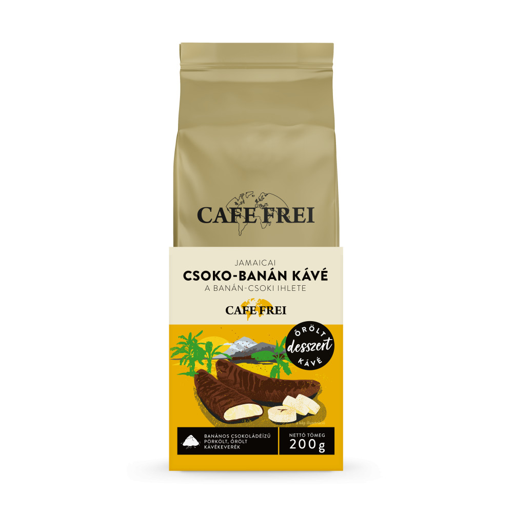 Cafe Frei Jamaicai Csoko-Banán őrölt kávé 200g