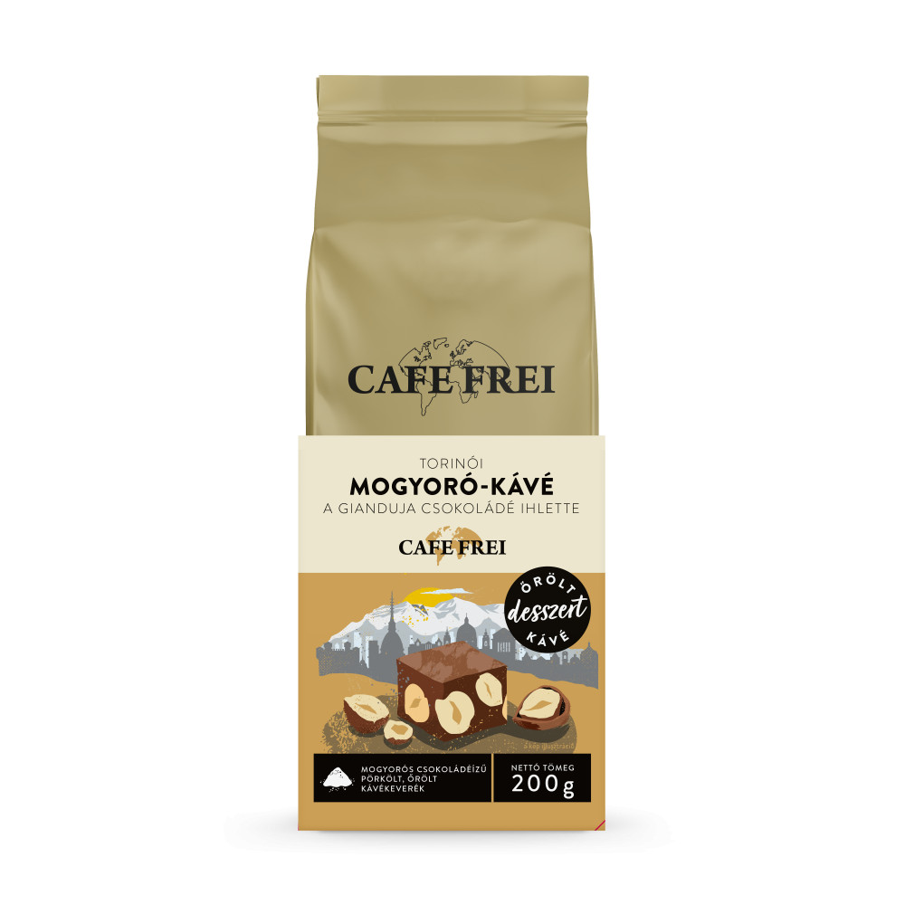 Cafe Frei Torinói Mogyoró-csoki őrölt kávé 200gB