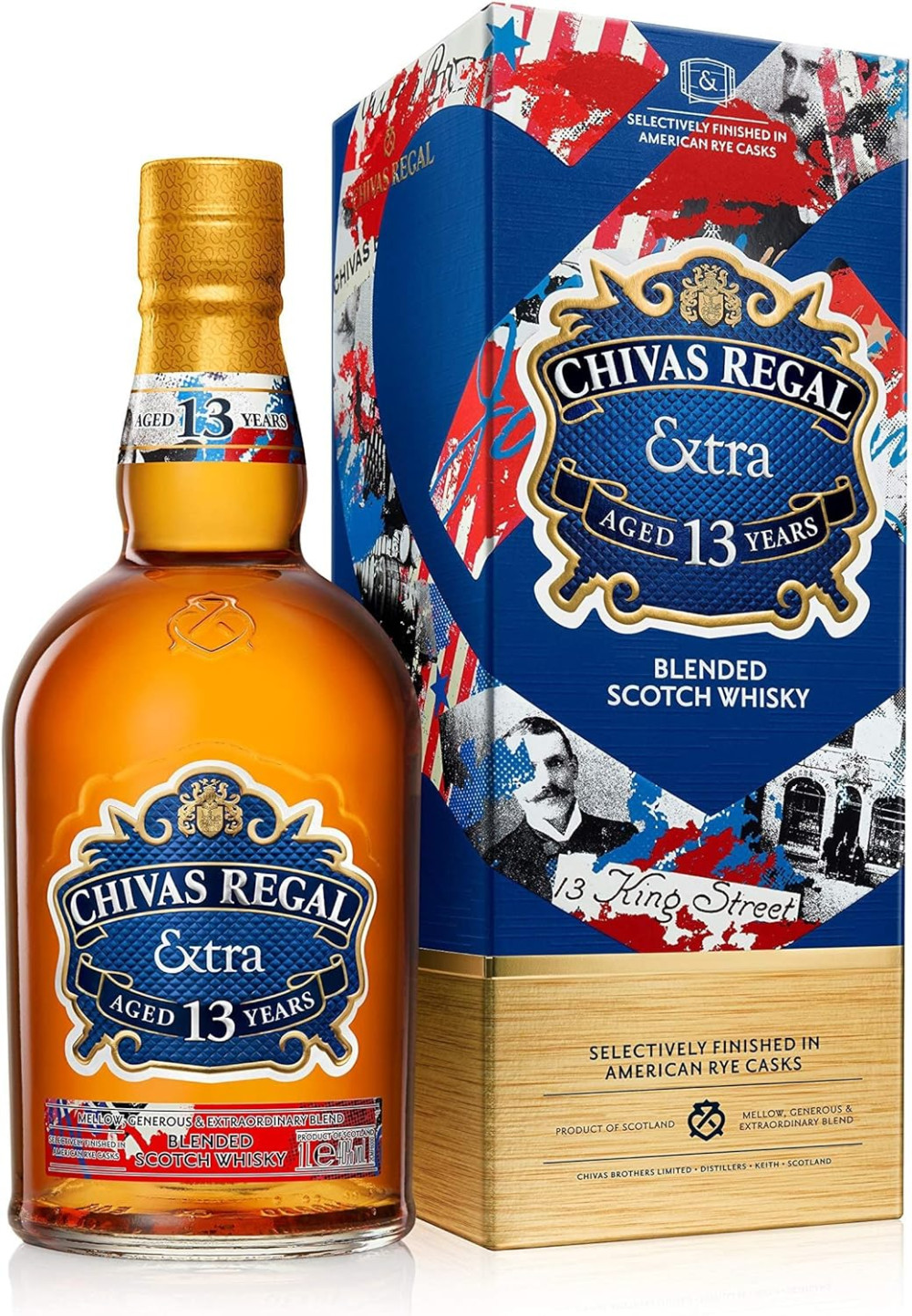 Chivas Regal 13 éves Extra American Rye Cask whisky 0,7l 40% DD