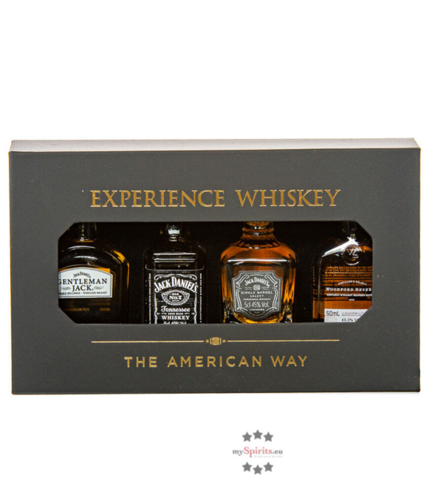 Experience Whiskey Set 4x0,05l (JD SB, JD, JD GJ, WR) DD