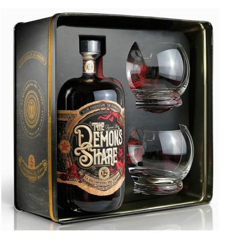 The Demons Share 12 éves rum 0,7l 41% + 2 pohár DD