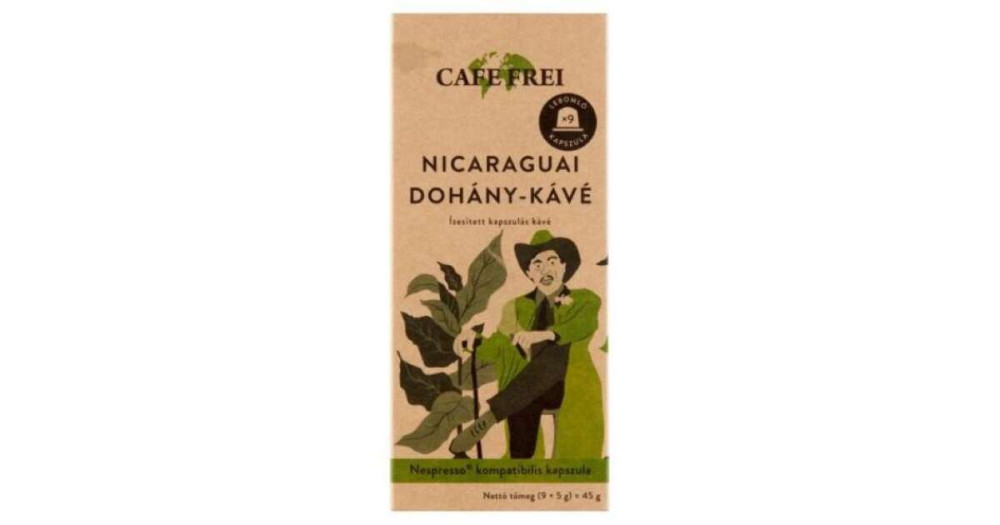 Cafe Frei Nicaraguai dohánykávékapszula Díszdoboz 9 db/doboz B