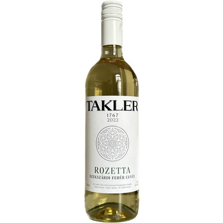 Takler Rozetta Szekszárdi száraz fehér bor 0,75l 12%