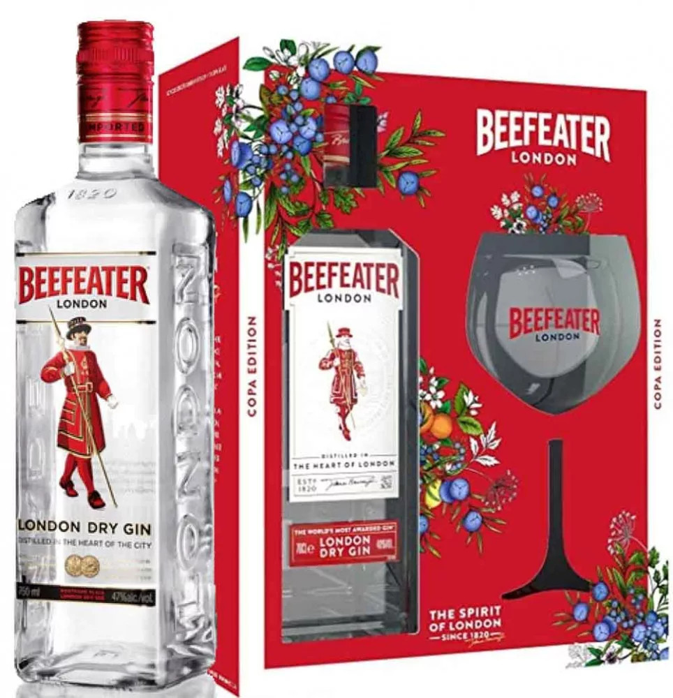 Beefeater gin 0,7l 40% + pohár DD
