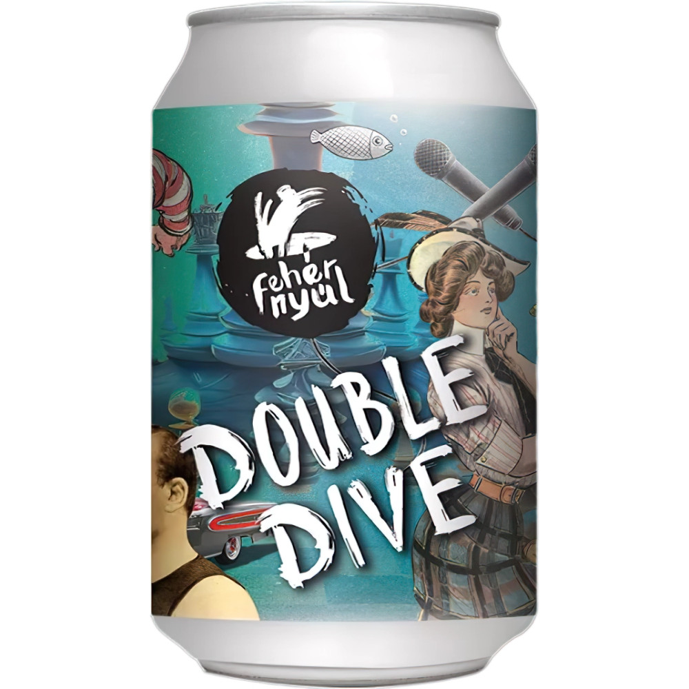 Fehér Nyúl Double Dive (Dupla Cold IPA) sör 0,33l 8,2%
