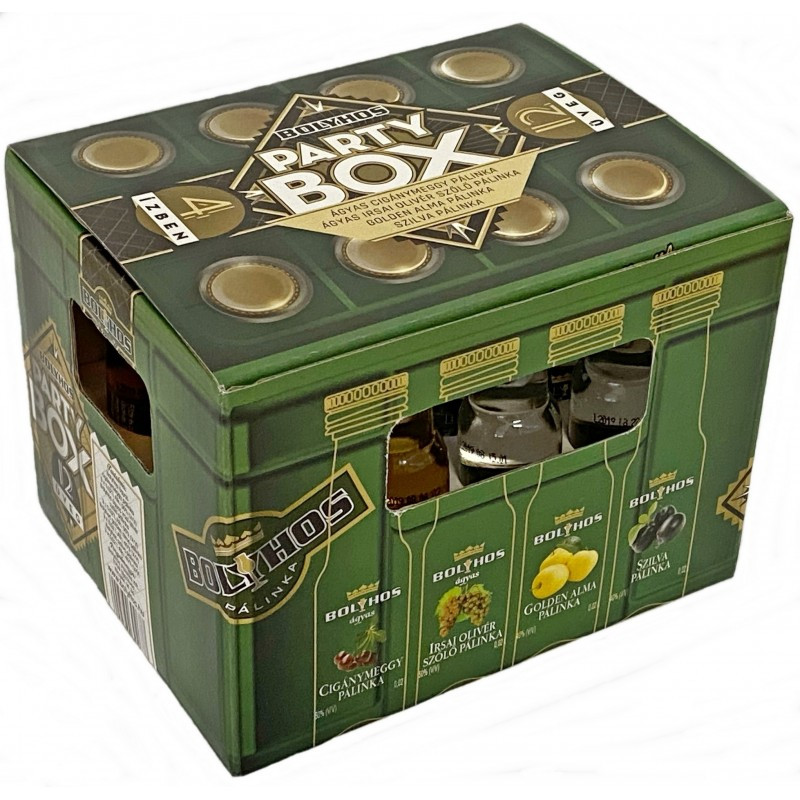 Bolyhos party box zöld 12x0,02l