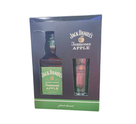 Jack Daniels Apple whiskey 0,7l 35% + pohár DD SÉRÜLT